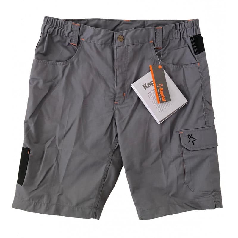 Pantaloni corti Kapriol Kavir Multitasche polivalente Poliestere/Cotone Grigio Taglia M/L/XL/XXL
