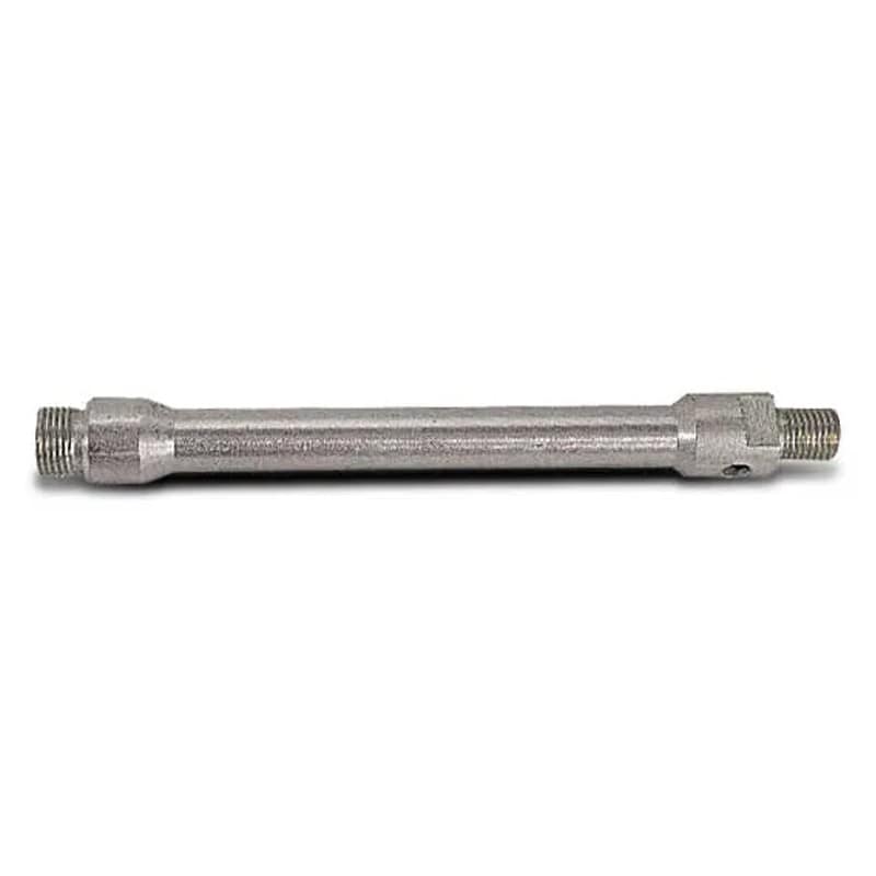 Prolunga in acciaio per carotatrici Rurmec M16-1/2″ Gas con incavo per punta di centraggio, 200mm