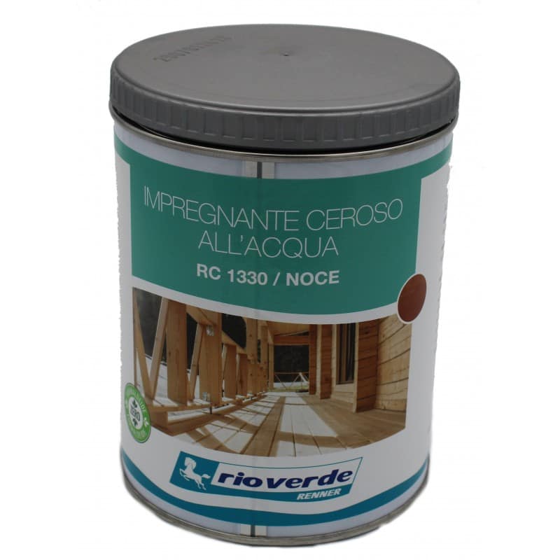 Impregnante all'acqua ceroso Rio Verde per legno Noce RC1330