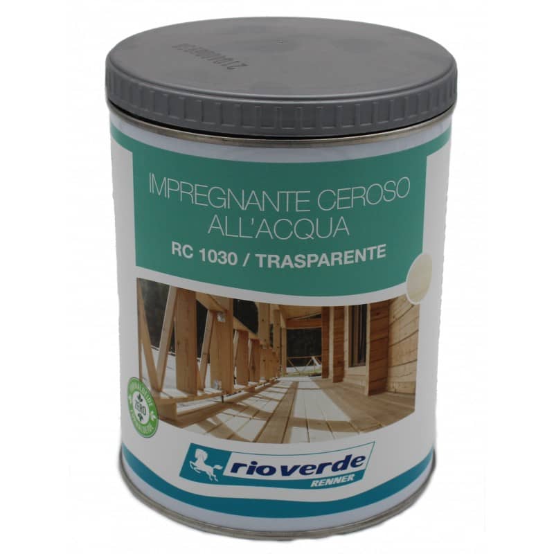 Impregnante all'acqua ceroso Rio Verde per legno Trasparente RC1030
