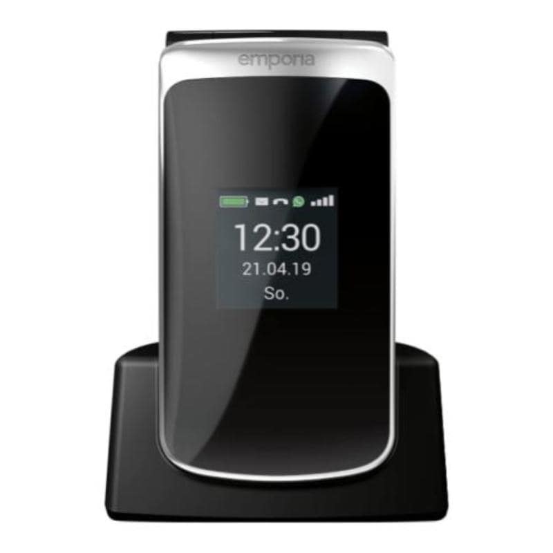 Emporia touch smart 3.2 easy phone clamshell tasto d`emergenza 4g tim black