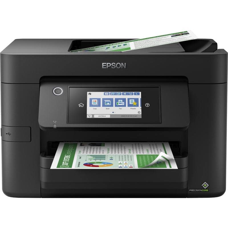 Epson workforce pro wf-4820dwf stampante multifunzione ink-jet a colori a4 wi-fi usb lan fax 25ppm