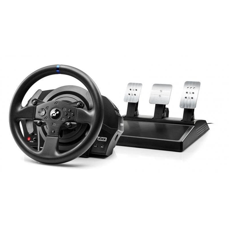 Thrustmaster t300 rs gt edition – racing wheel volante include 3-pedali, force feedback, 270° – 1080°, eco-sistema, ps4 – ps3 – pc, funziona con giochi ps5
