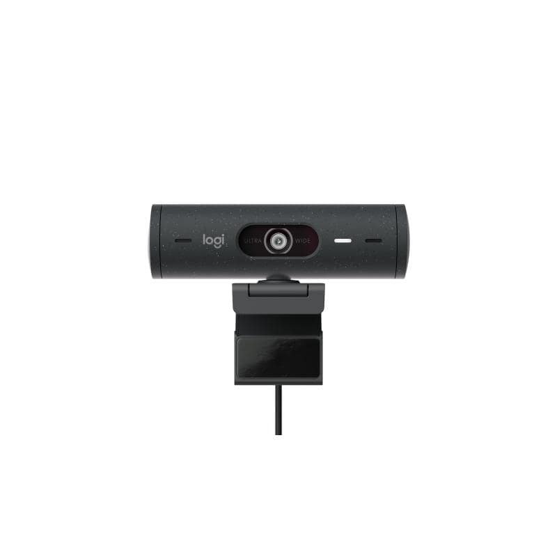Logitech brio 505 webcam full hd 4 mp correzione automatica dell`illuminazione inquadratura automatica 2 microfoni con riduzione del rumore msft teams google meet zoom graphite