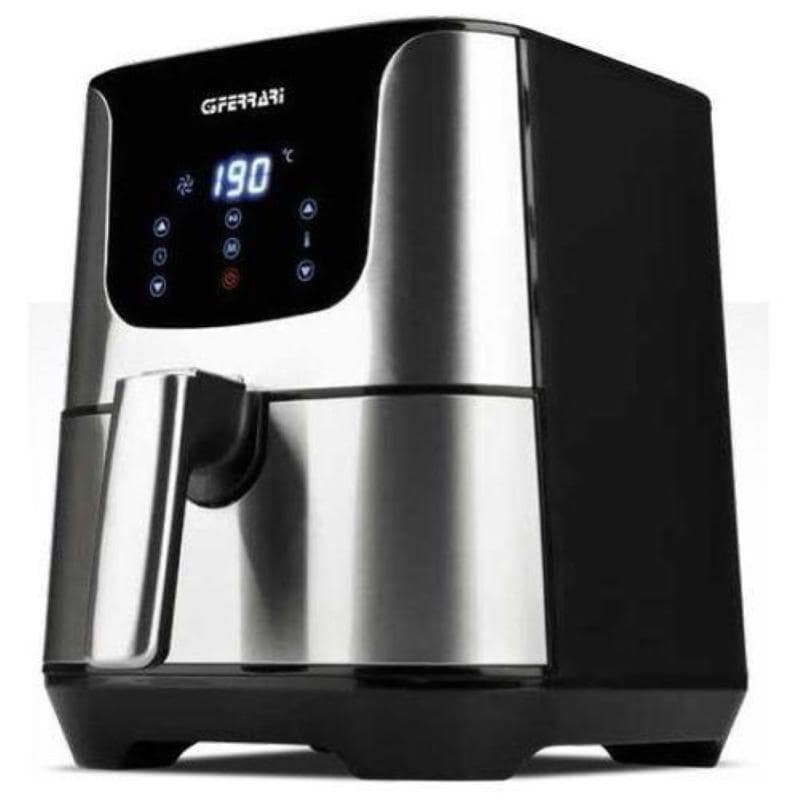 G3 ferrari friggisano g10125 friggitrice ad aria calda capacita` 3,5 litri timer 60 minuti display digitale potenza 1500 w nero-silver
