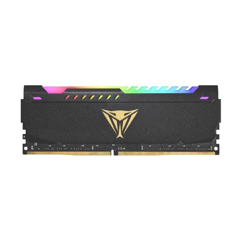 Patriot viper steel rgb black kit memoroia ram 16gb totali 2x8gb 3.200mhz tipologia ddr4 tecnologia dimm black