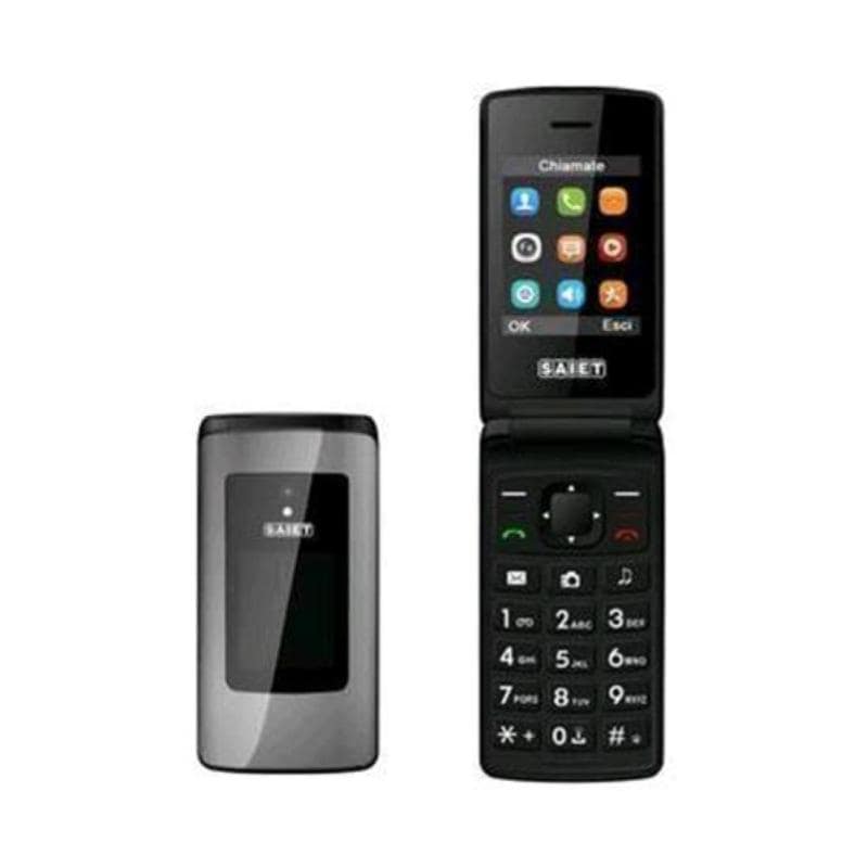 Saiet like st-mc20 dual sim 2.4 clamshell radio fm italia graphite