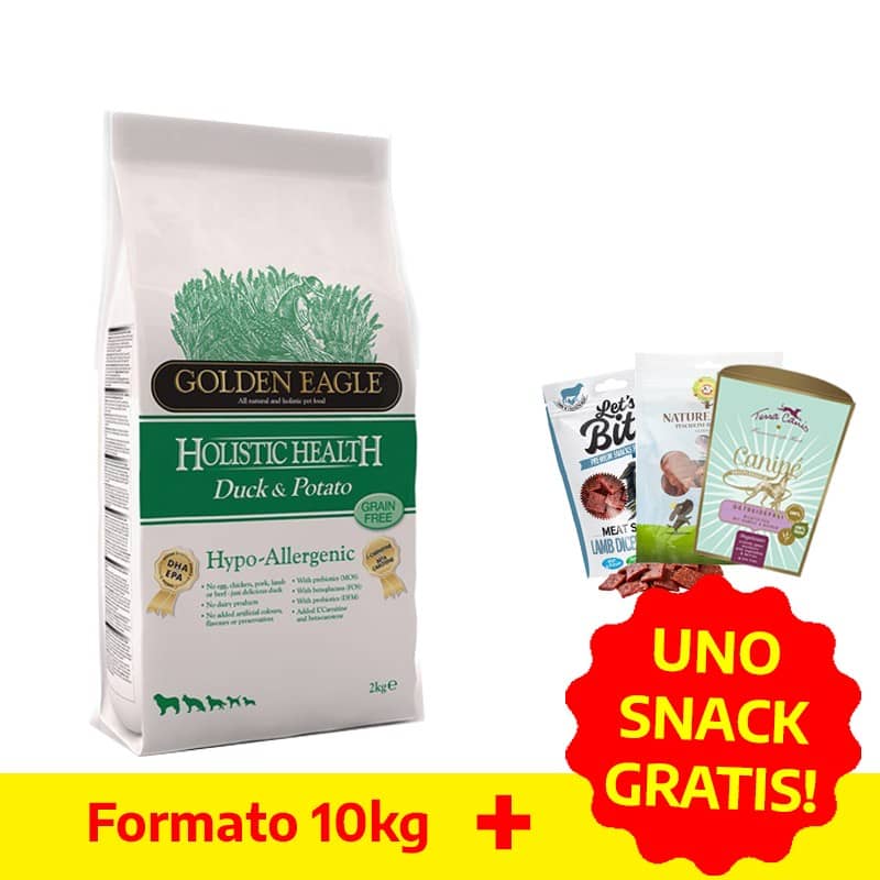 Golden Eagle Sensitive Anatra e Patate Grain Free per Cani