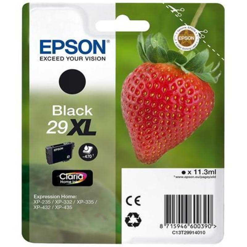Epson 29xl 11.3 ml misura xl nero originale blister cartuccia dinchiostro per expression home xp-235, xp-245, xp-247, xp-332, xp-335, xp-342, xp-345, xp-432, xp-435, xp-442, xp-445