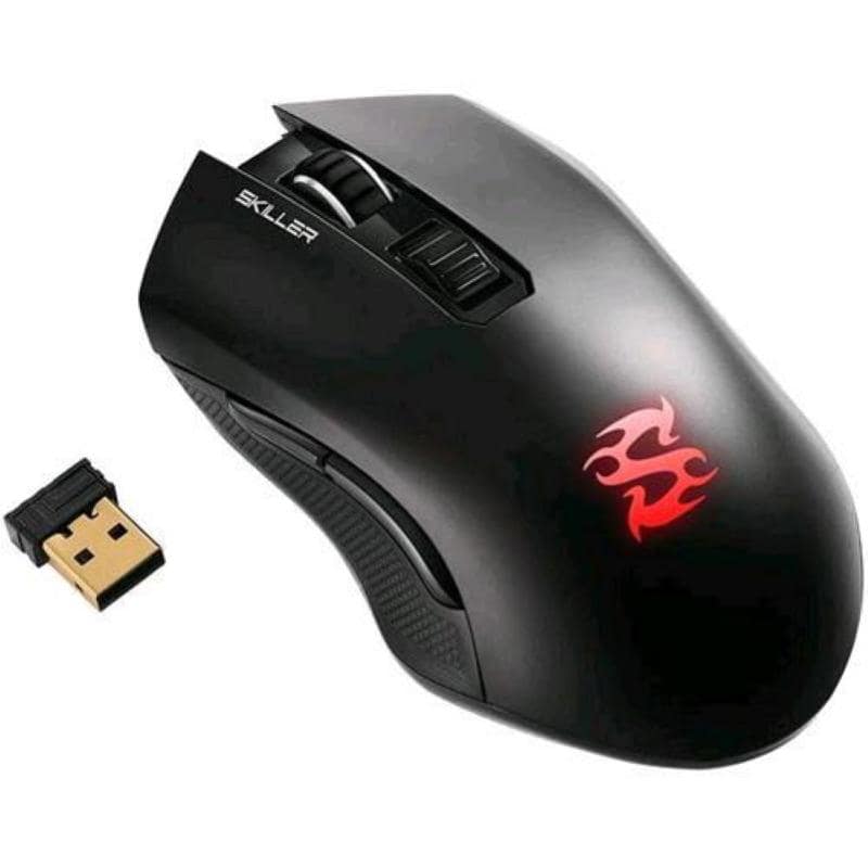 Sharkoon skiller sgm3 mouse gaming rgb ottico dual mode wireless e cavo nero