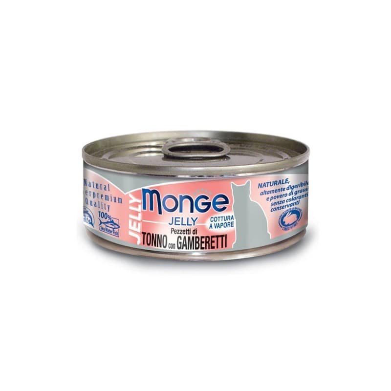 Monge Jelly Pezz. Tonno e Gamberetti per Gatti 80gr