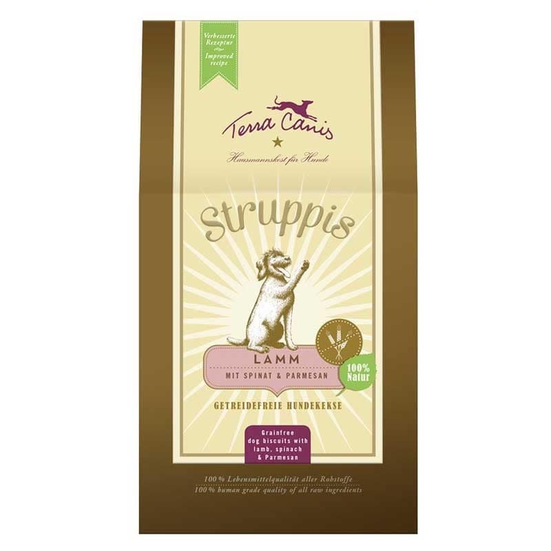 Terra Canis Biscotti Senza Cereali Struppis con Agnello per Cani