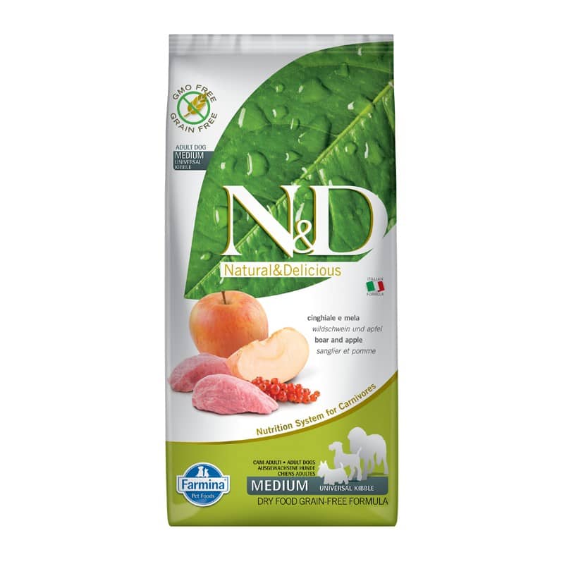 Farmina N&D Cane Grain Free Medium Cinghiale Peso Confezione 2.5 Kg