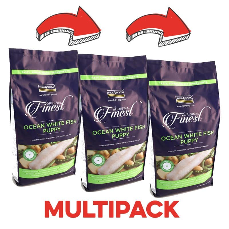 Fish4Dogs Finest Puppy Small Regular Peso Confezione 1.5 Kg - KIT 3x