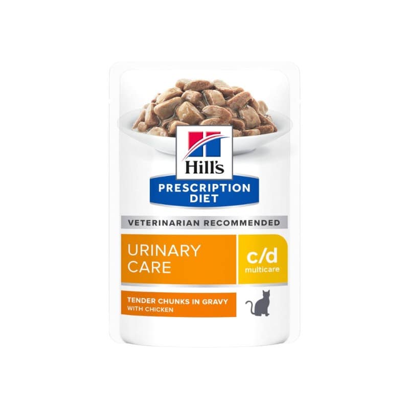 Hill’s c/d con Pollo Prescription Diet Feline Umido in Busta Peso Confezione 85 g