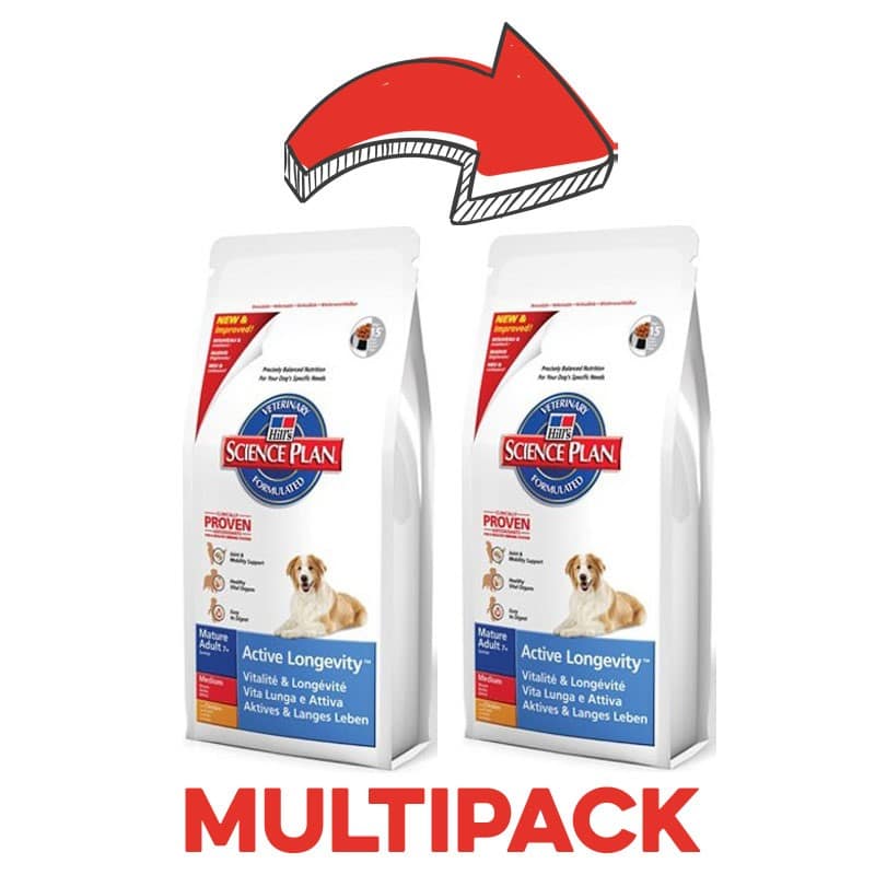 Hill's Mature Medium Pollo Peso Confezione 3 Kg - KIT 2x