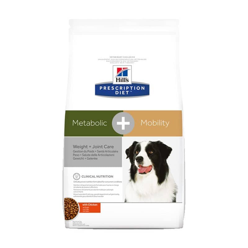 Hill’s Metabolic + Mobility Prescription Diet Canine Peso Confezione 12 Kg – PROMO 3x (*)