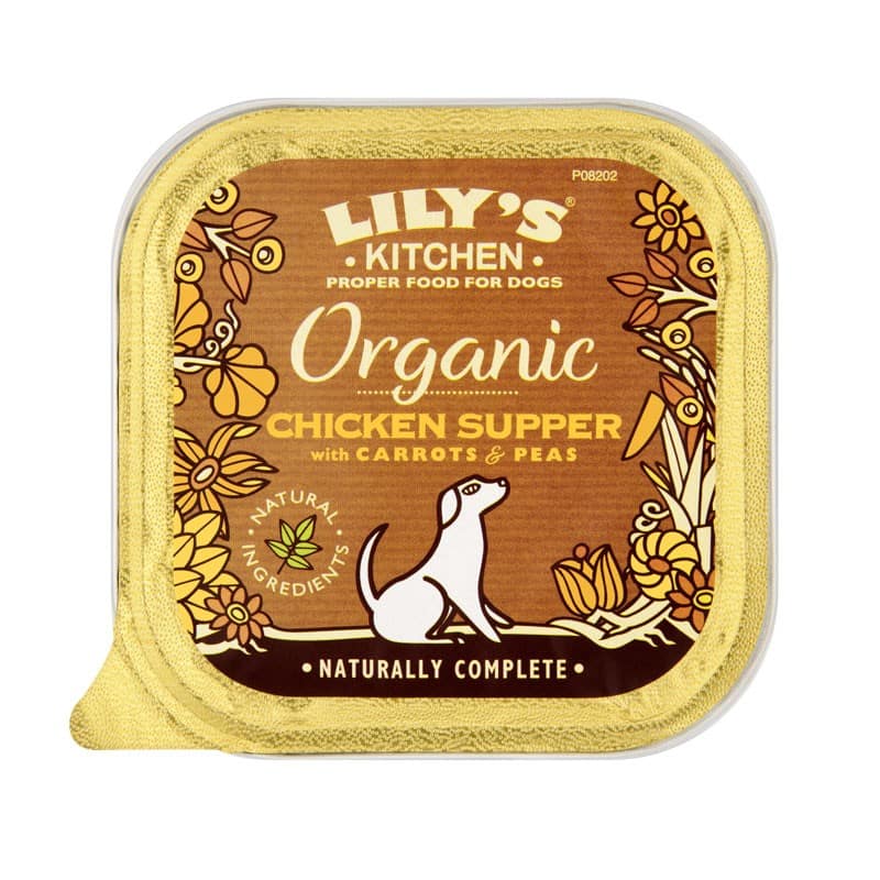 Lily’s Kitchen al Pollo Vaschetta Bio per Cani 150gr Peso Confezione 150 g – KIT 6x