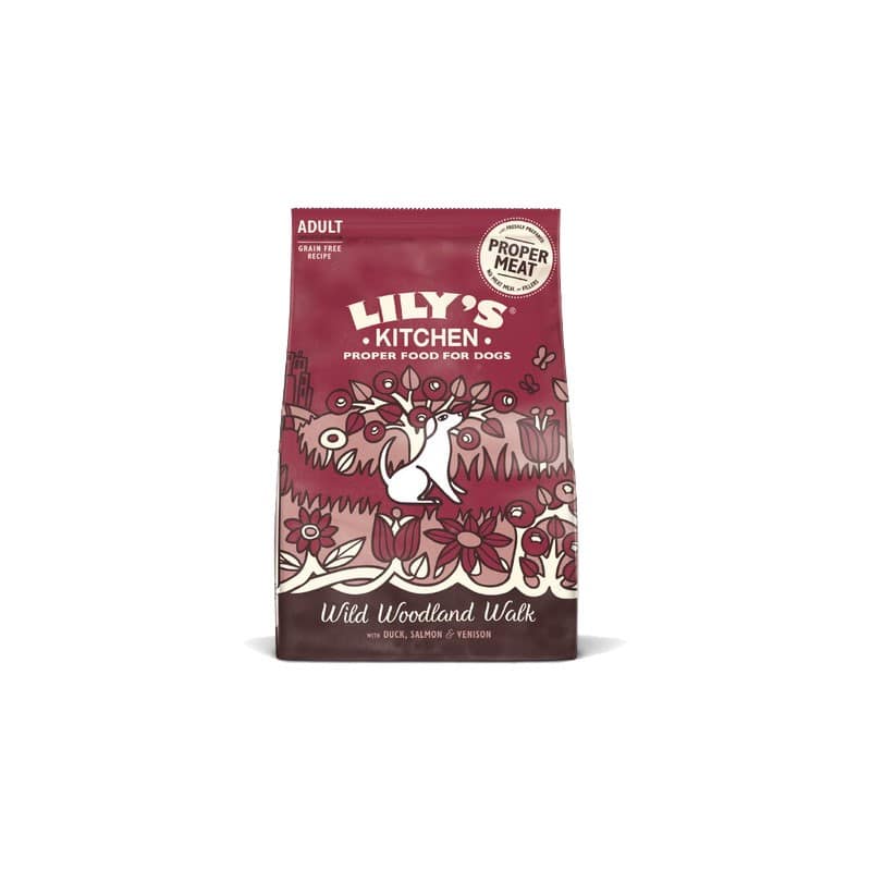 Lily’s Kitchen Dog Wild Woodland Walk con Anatra, Salmone e Cervo Peso Confezione 12 Kg