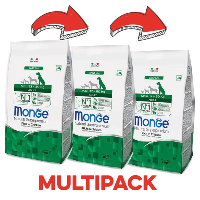 Monge Adult Maxi al Pollo Peso Confezione 12 Kg - PROMO 3x (*)