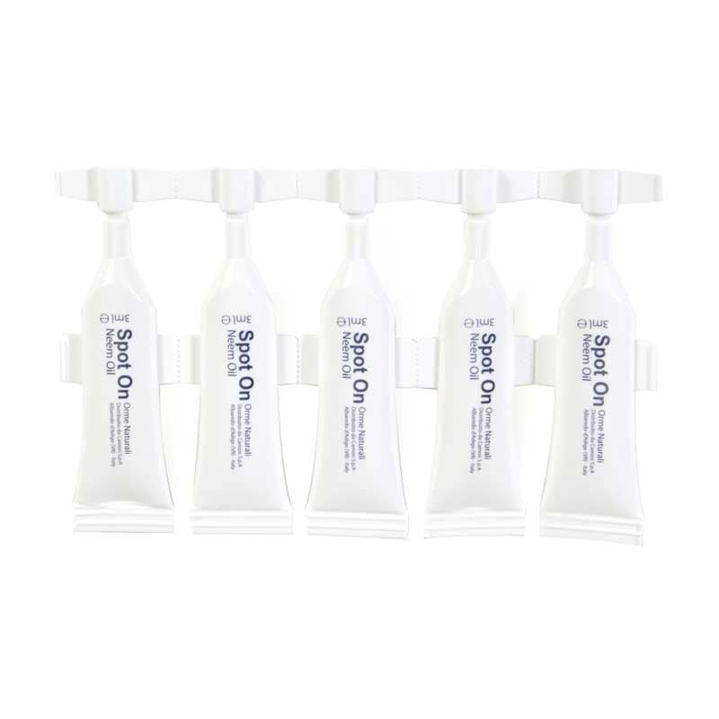 Orme Naturali Spot-on Olio di Neem per Cani Contenuto 5 Fiale X 3ml