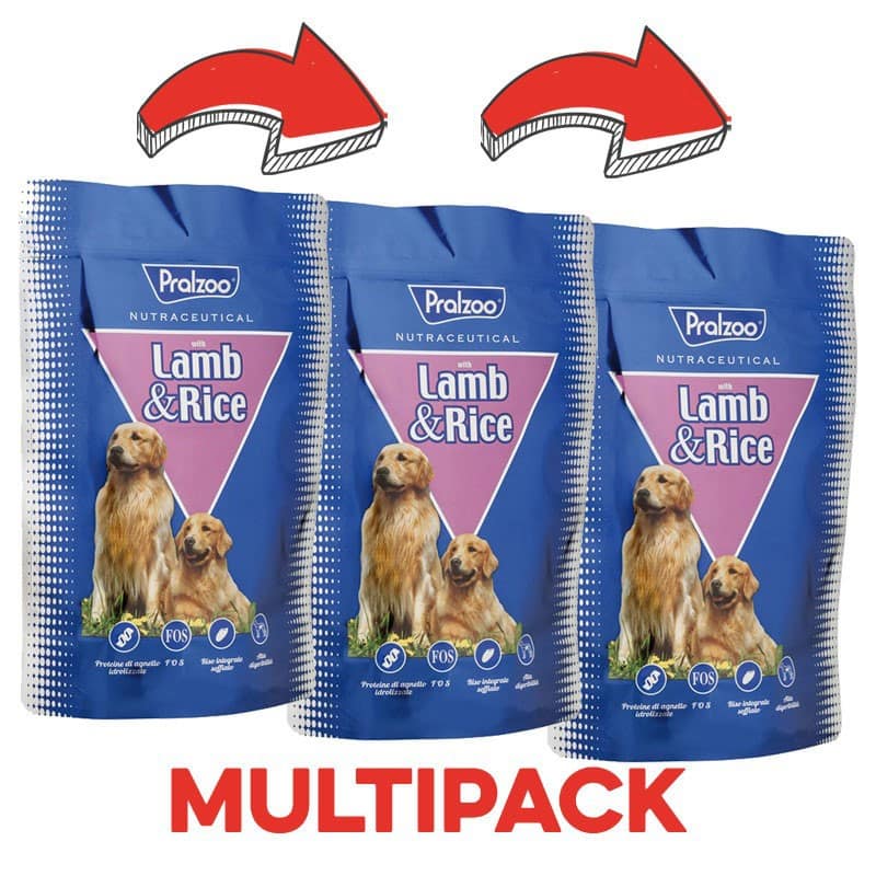 Pralzoo Cane Agnello e Riso Peso Confezione 2 Kg - KIT 3x