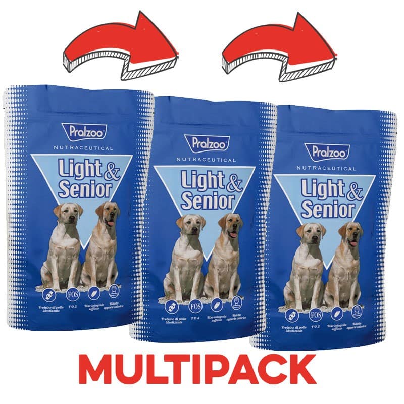 Pralzoo Light & Senior per Cani Peso Confezione 2 Kg - KIT 3x