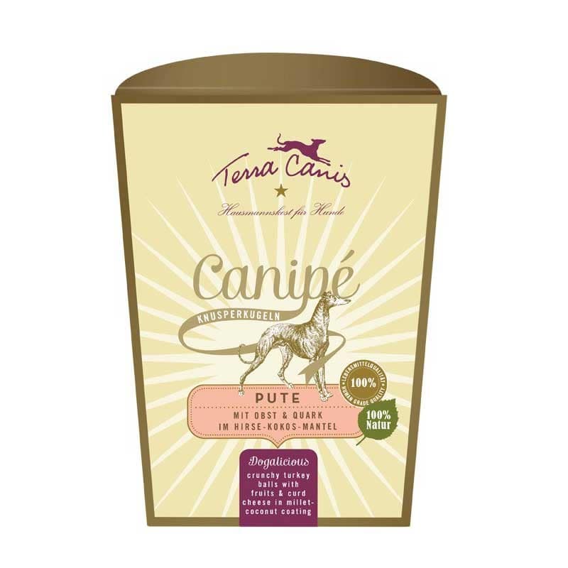 Terra Canis Canipé Classic Tacchino con Frutta e Formaggio in Fiocchi Peso Confezione 200 g