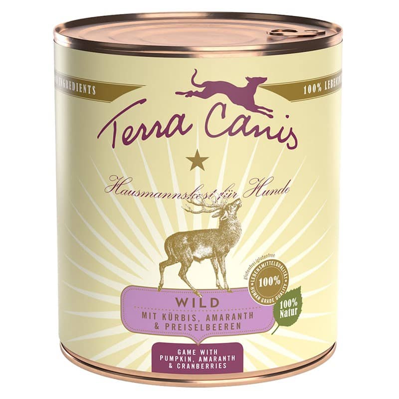 Terra Canis Selvaggina con Zucca, Mirtillo Rosso e Amaranto Peso Confezione 800 g – KIT 6x