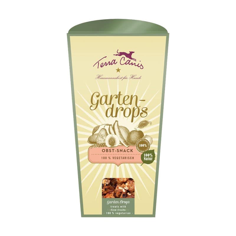 Terra Canis Snack Garten Drops alla Frutta per Cani Peso Confezione 250 g