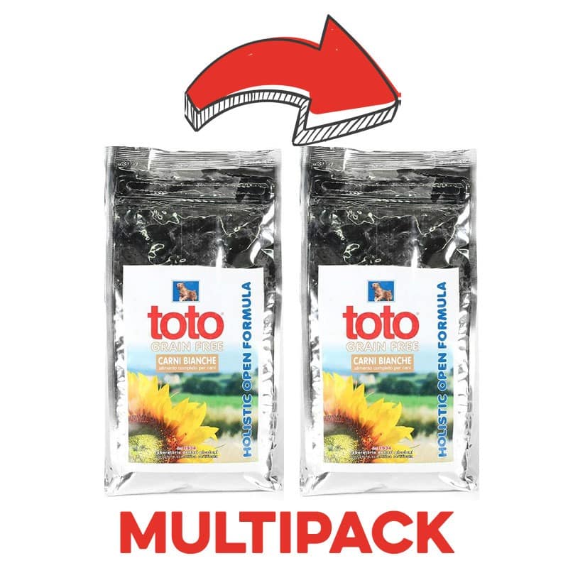 Toto Holistic Grain Free Cane Carni Bianche Peso Confezione 1.5 Kg - KIT 2x