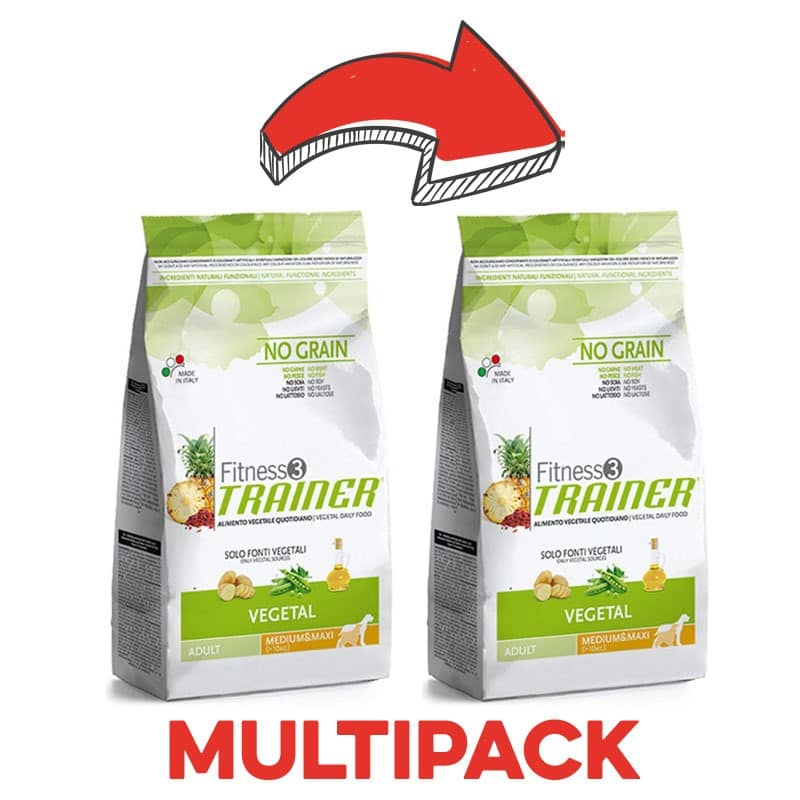 Trainer Fitness 3 Vegetal Peso Confezione 3 Kg - KIT 2x