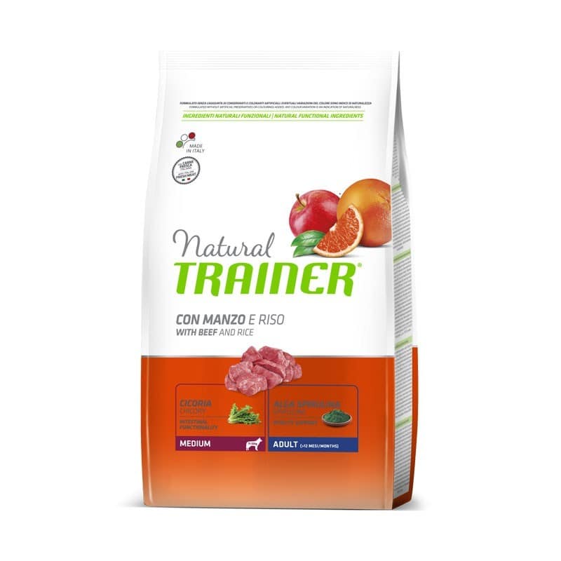 Trainer Natural Adult Medium Manzo Peso Confezione 3 Kg