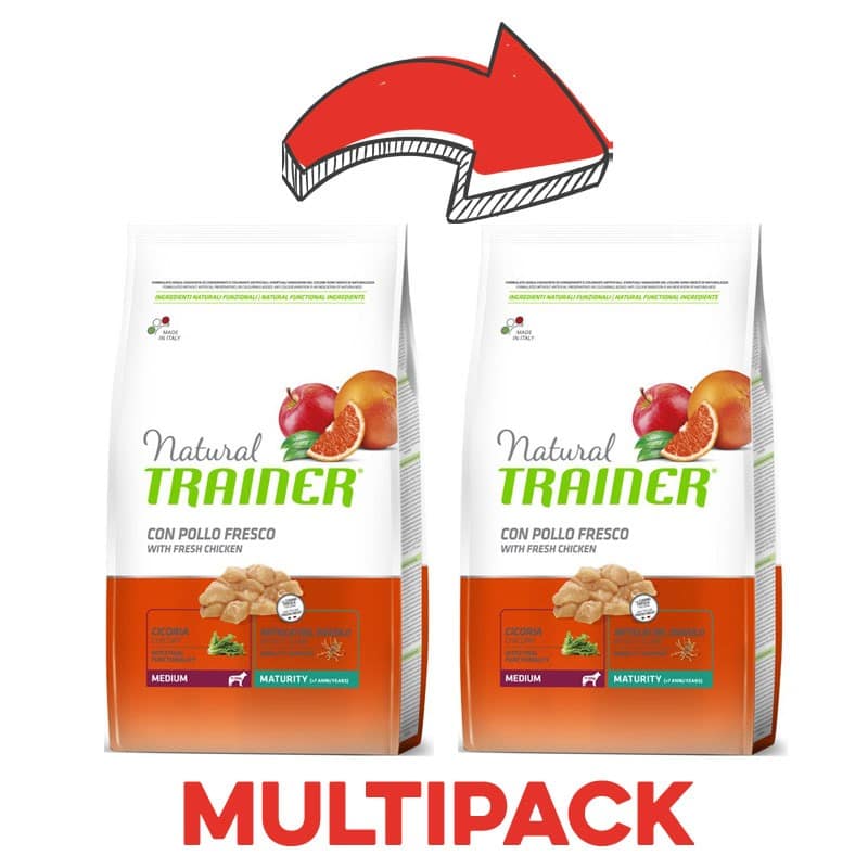 Trainer Natural Medium Maturity Peso Confezione 12 Kg - PROMO 2x (*)
