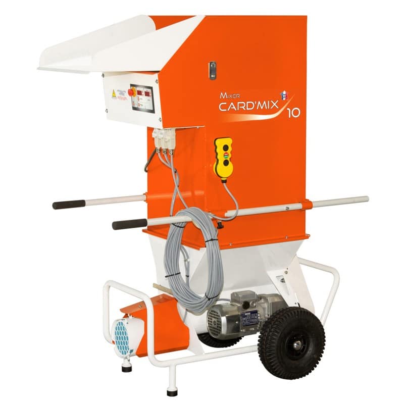 Cardatrice Mixer Card’Mix 10/2 0,55kW per cellulosa e lana di roccia, serbatoio 220lt