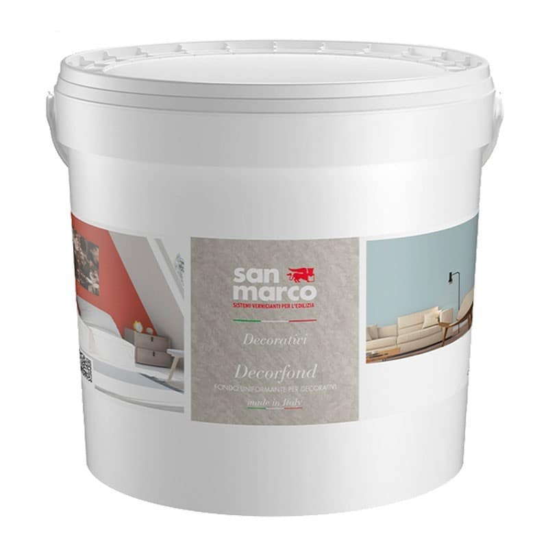 Fondo uniformante Decorfond San Marco per pitture decorative interne (Secchio da 4 o 14Lt)