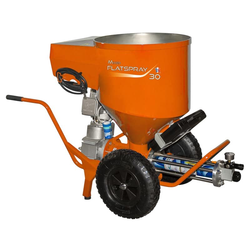 Intonacatrice Airless Mixer FlatSpray 30 3kW per intonaci sottili premiscelati, serbatoio 110litri