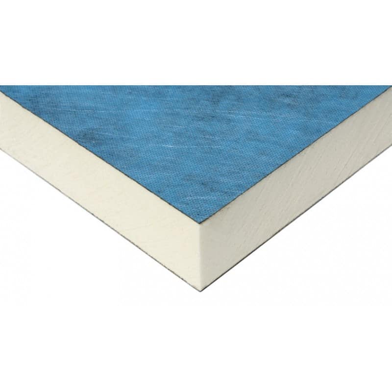 Pannello poliuretano Fibroduo da sfiammare dim. 1200X600 Sp.12 cm Certif. CAM Cond. Term. 0,025 1.Conf. 2,88 Mq