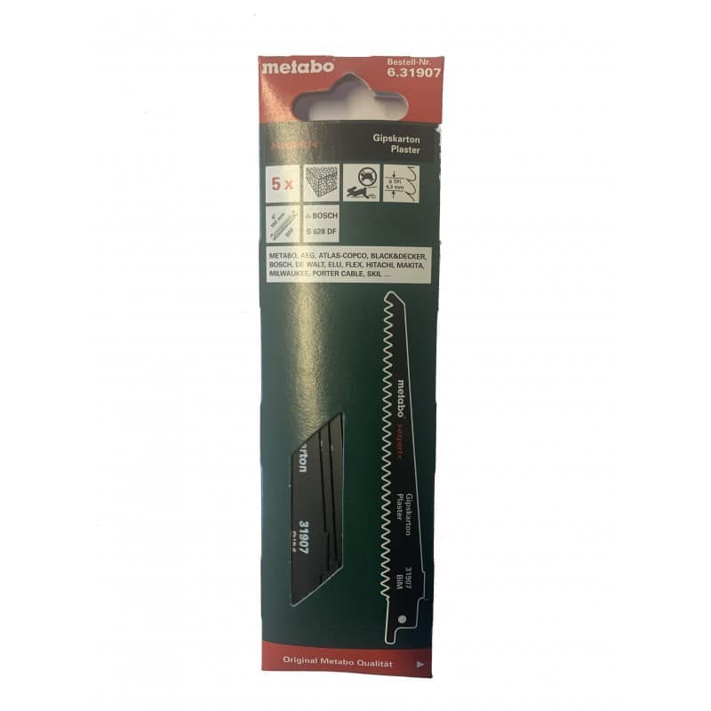 5 lame Metabo ricambio per cartongesso 15 cm 31907 bim – 6.31907