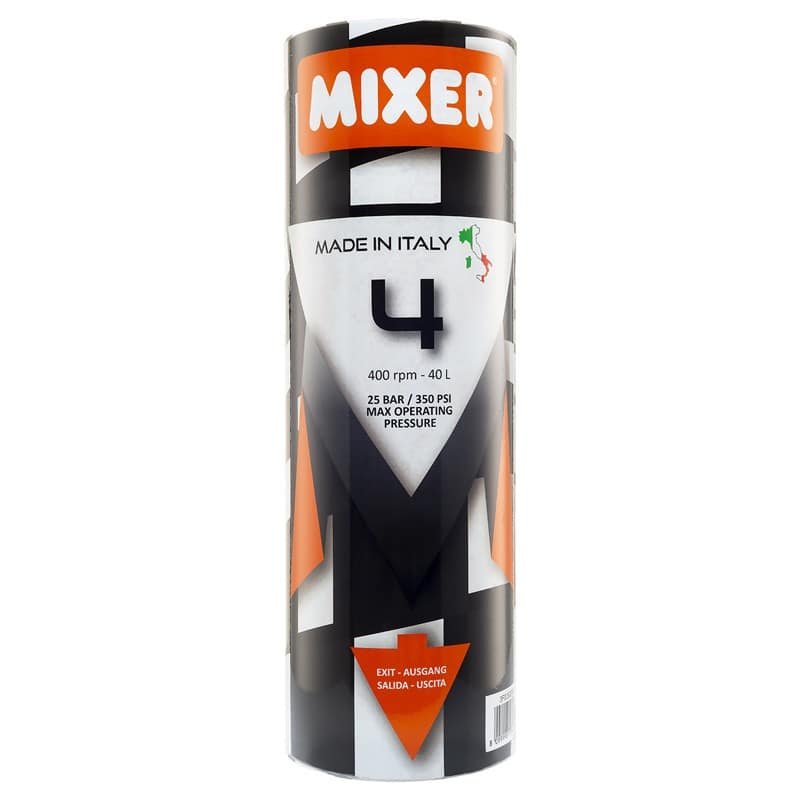 Polmone Mixer 4 per intonaci con granulometria fino a 3mm, portata 40l/min