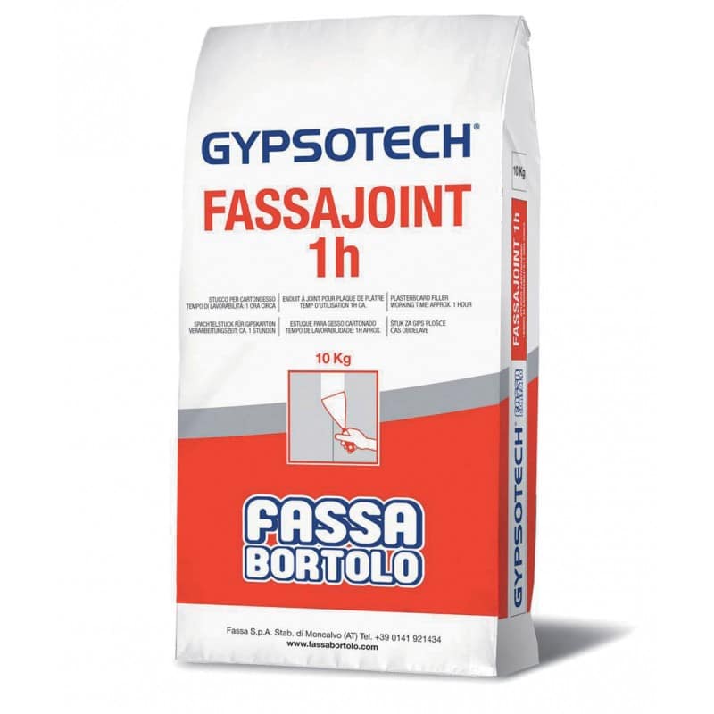 Stucco Fassa Fassajoint 1H per cartongesso (Sacco da 5 e 10 Kg)