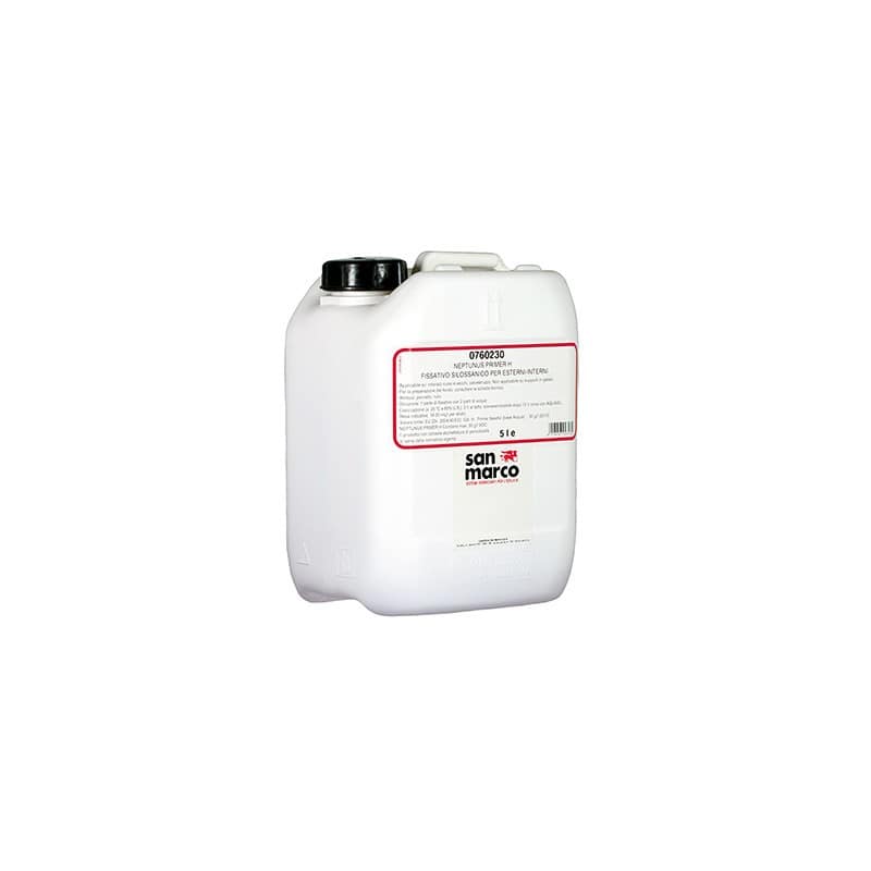 Fissativo silossanico San Marco Neptunus primer H per calce e cemento (Tanica da 5 e 16 Lt)