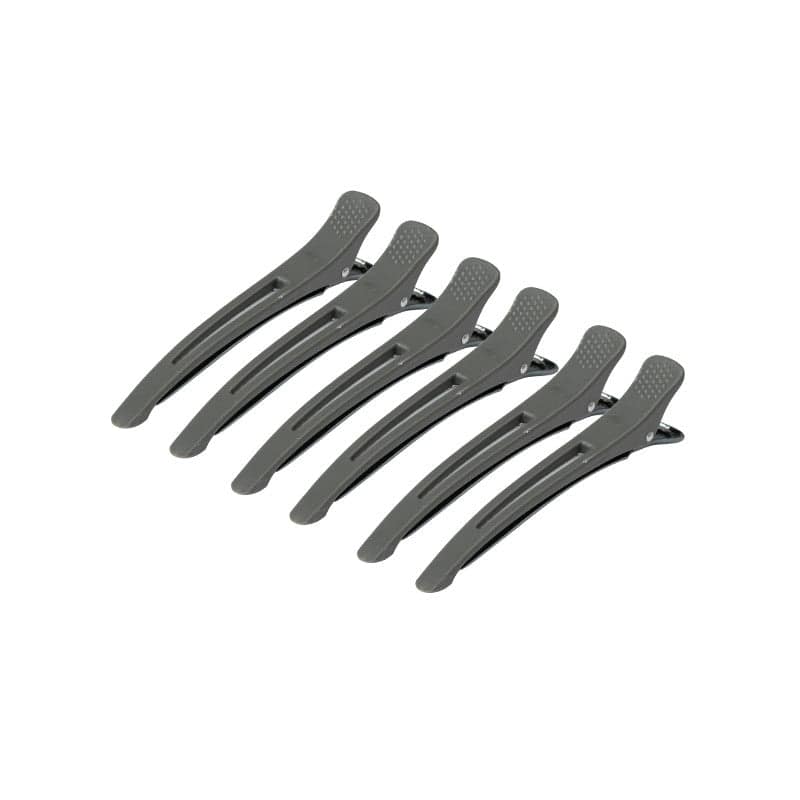 Activeshop Pinze Fermacapelli Per Capelli E-12B 6 Pz 11,5 Cm Grigio