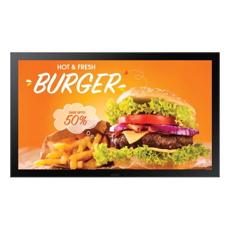 Samsung lh24ohbebgbxen visualizzatore di messaggi pannello piatto per segnaletica digitale 24“ ips wi-fi 1500 cd-m² full hd nero tizen 6.5