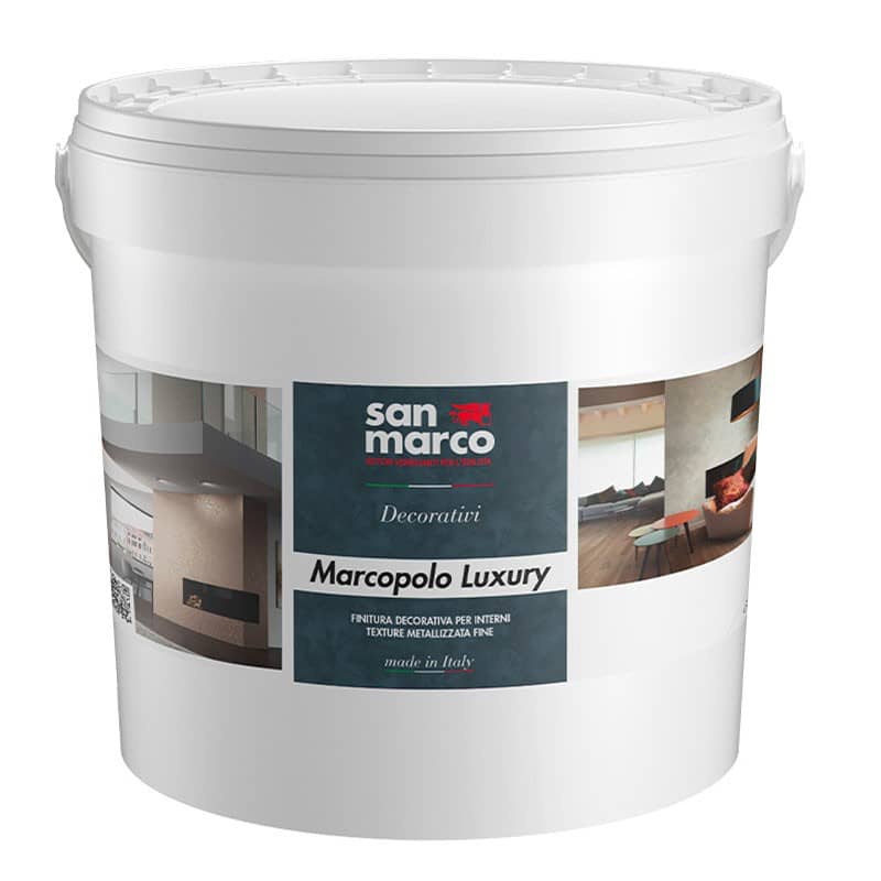 Pittura decorativa Marcopolo Luxury San Marco effetto metallizzato fine (Secchio 4Lt)