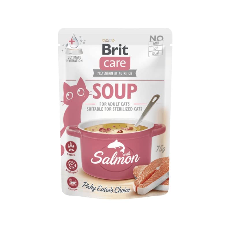 Brit Care Cat Soup Salmone per Gatti - 75 g