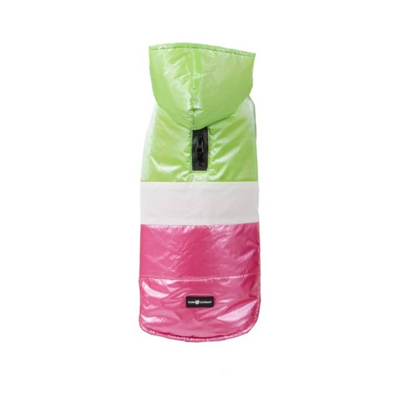 Farm Company Piumino Sestriere con Cappuccio Verde per Cani - 45 cm