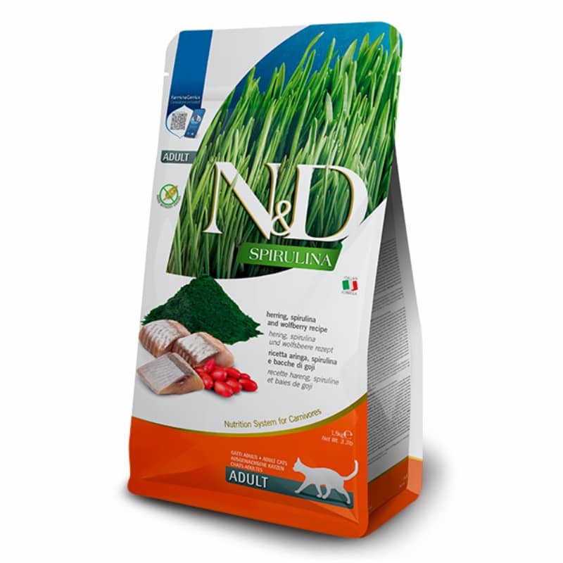 Farmina N&D Spirulina e Aringa per Gatti - 1.5 Kg