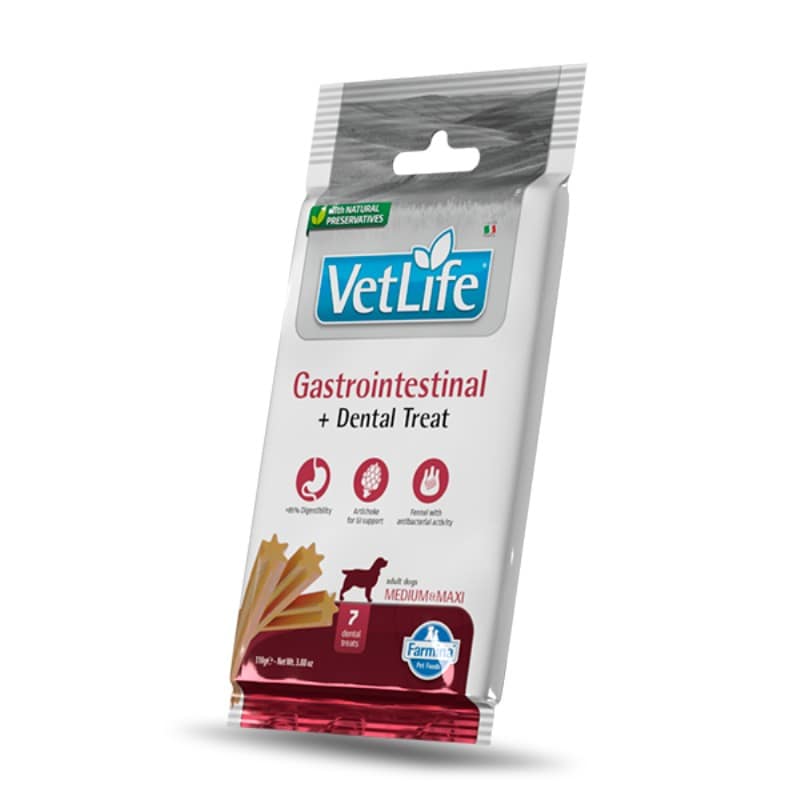 Farmina Vet-Life Dental Treat Gastrointestinlal Medium & Maxi per Cani - 100 g