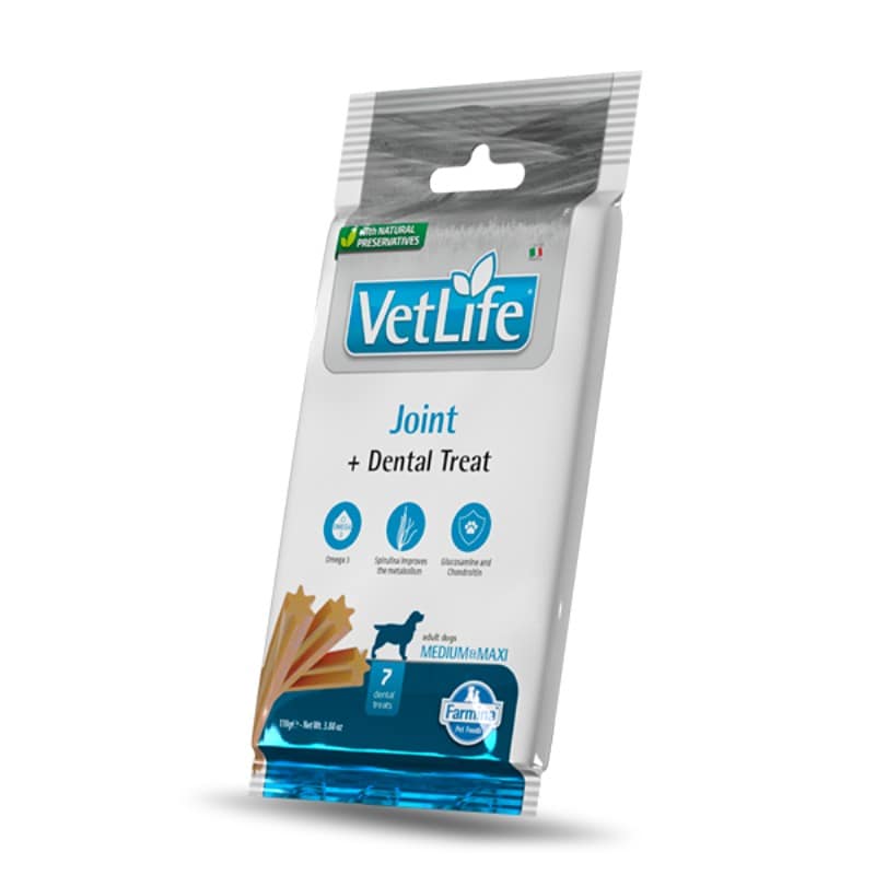 Farmina Vet-Life Dental Treat Joint Medium & Maxi per Cani - 100 g
